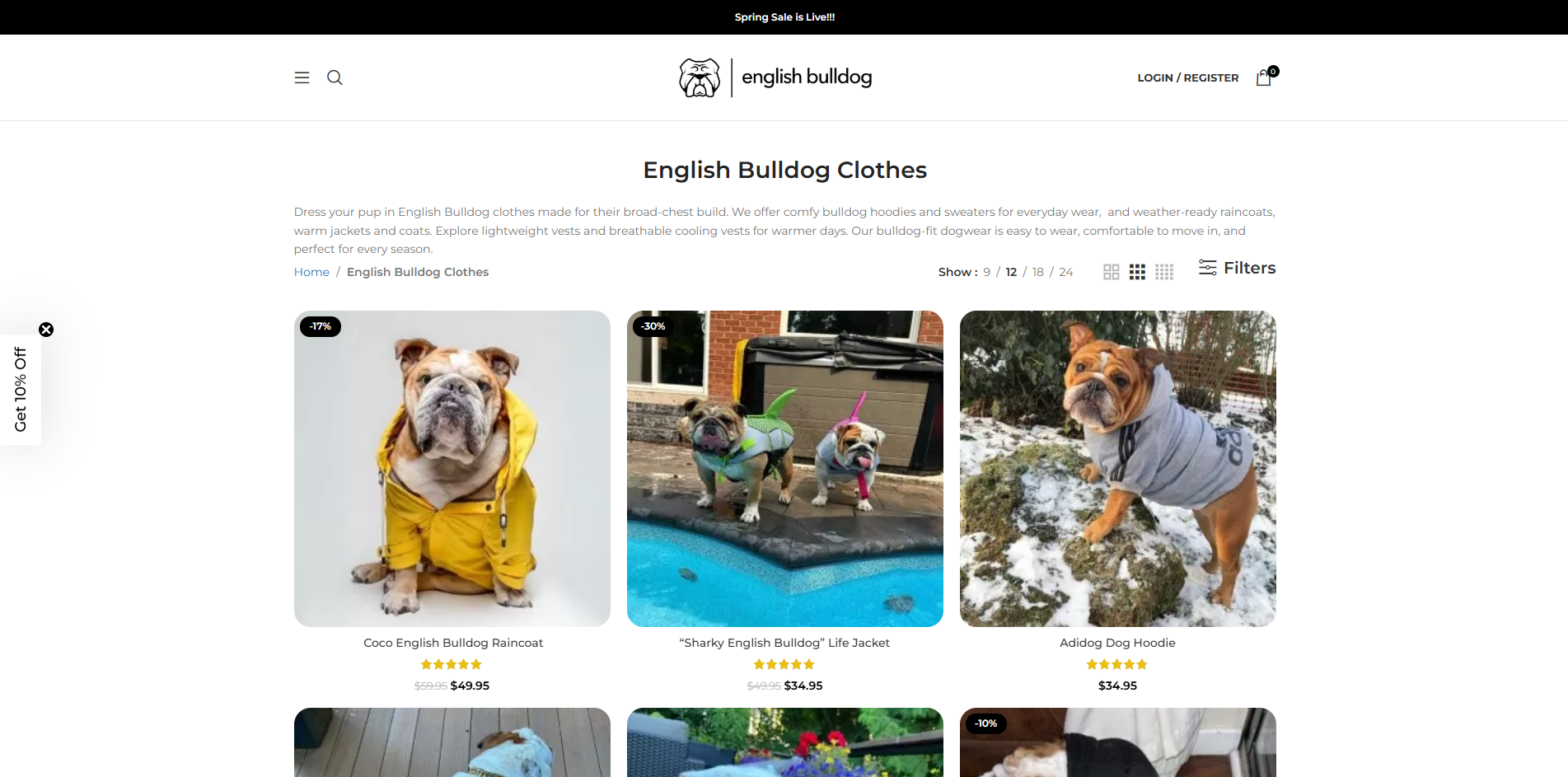 English Bulldog shop